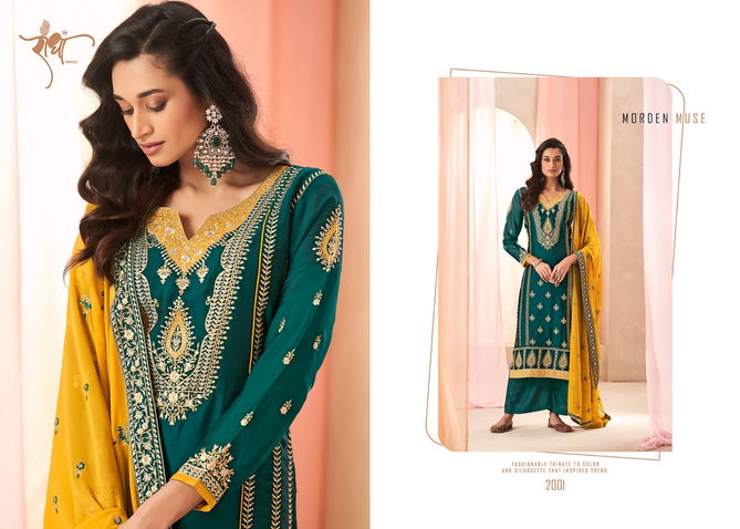 Satrangi By Radha Silk Embroidery Wedding Wear Readymade Suits Wholesale Market In Surat